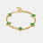 Signature Bracelet Green (Gold)