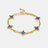 Signature Bracelet Blue (Gold)