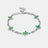 Signature Bracelet Green (Silver)