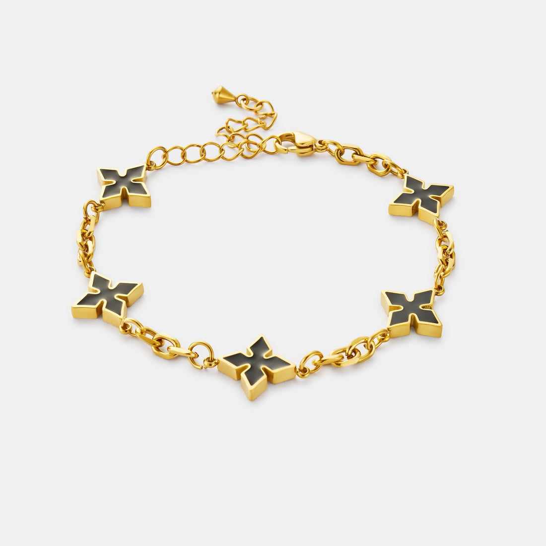 Signature Bracelet Black (Gold)