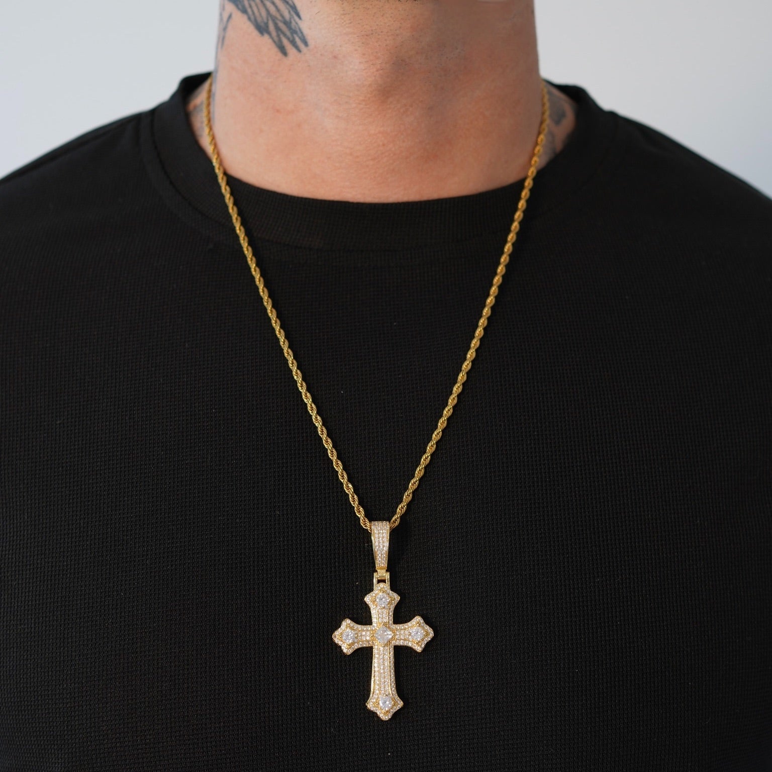 ICED CROSS PENDANT