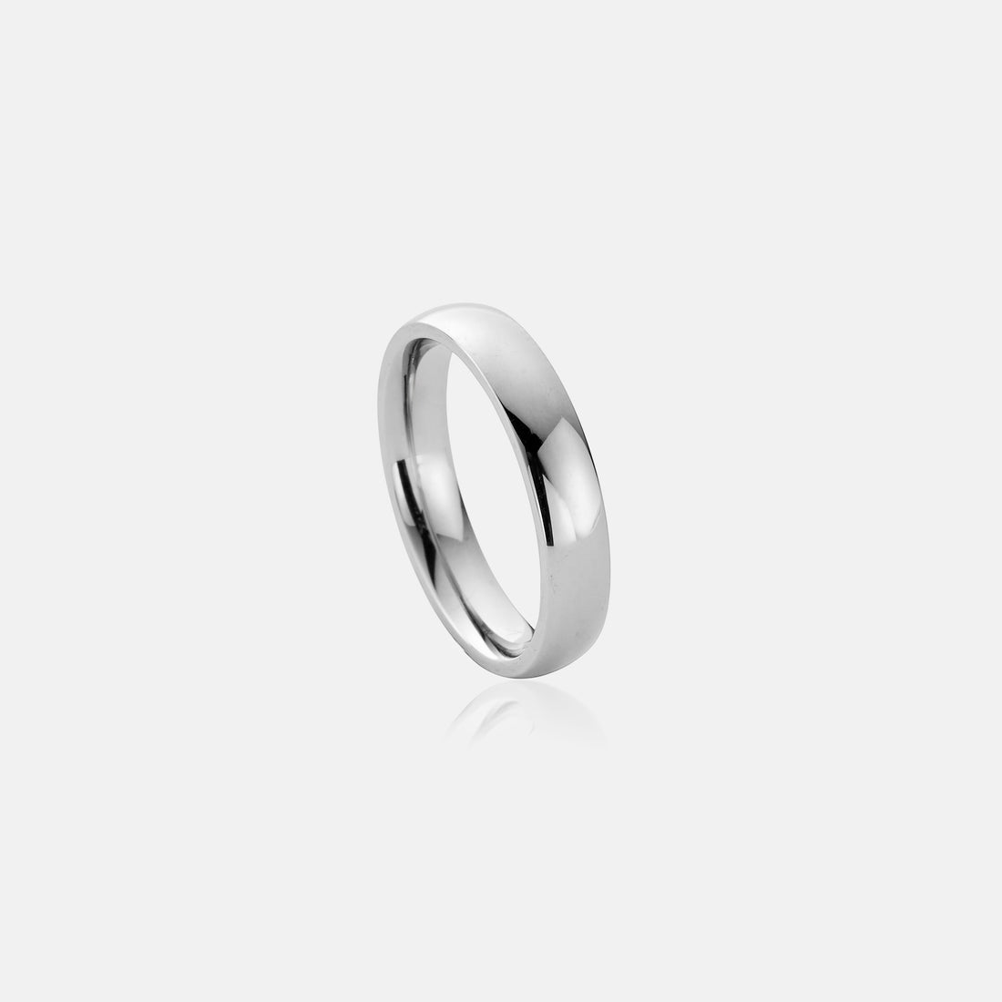 4MM ROUND BAND RING (SILVER)