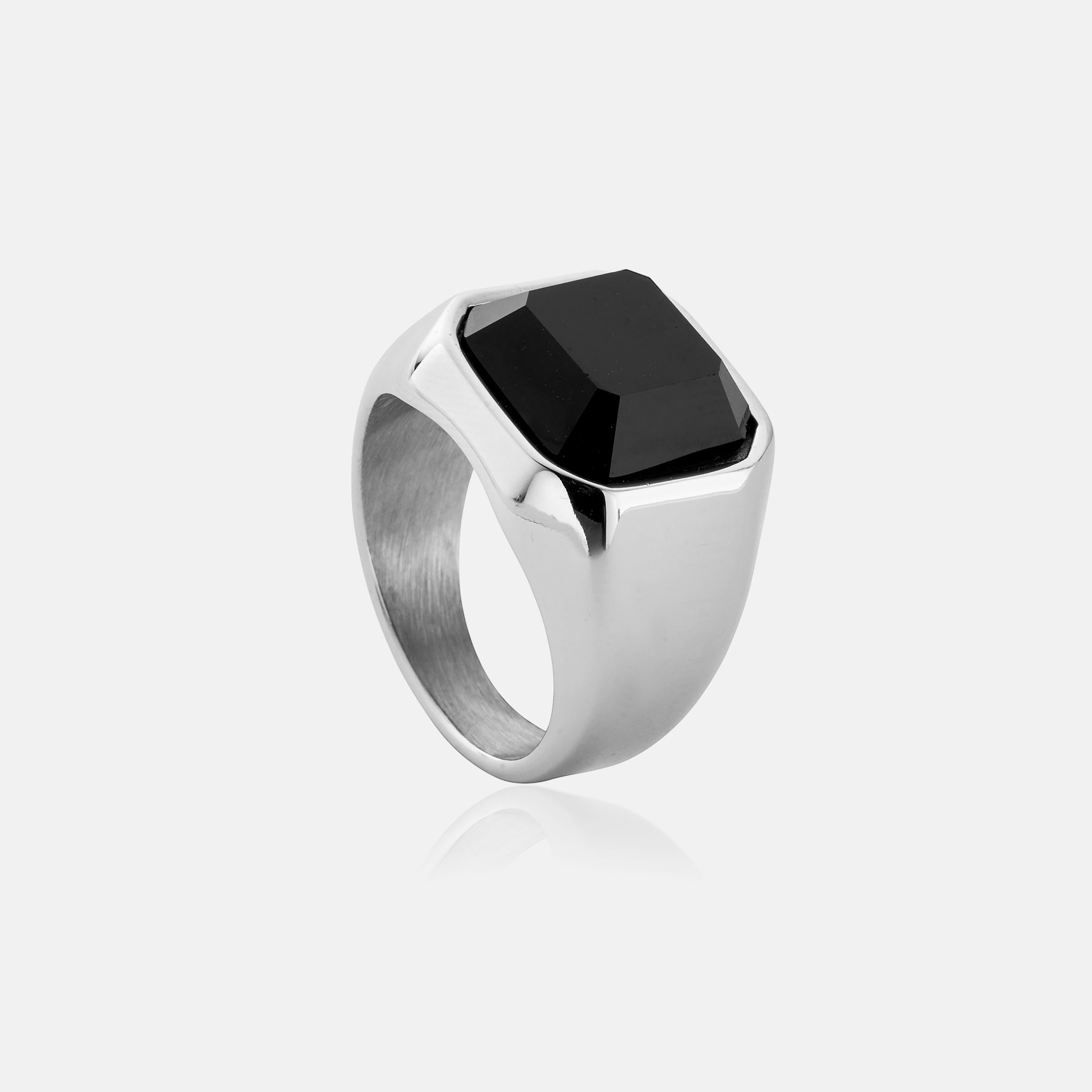 BLACK AGATE-17MM (SILVER) – Coco Voir
