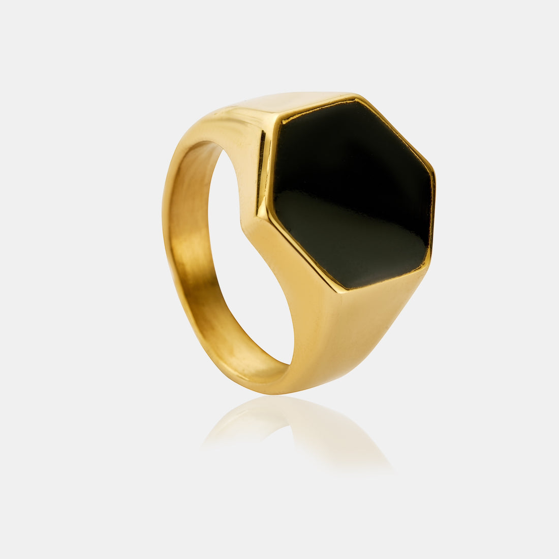 HEX RING-17MM (GOLD)