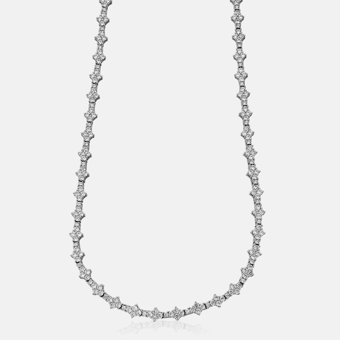 ICED HONEYCOMB NECKLACE-6.5MM